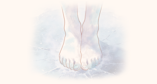illustration of cold feet, the cause of cold feet and how to fix it