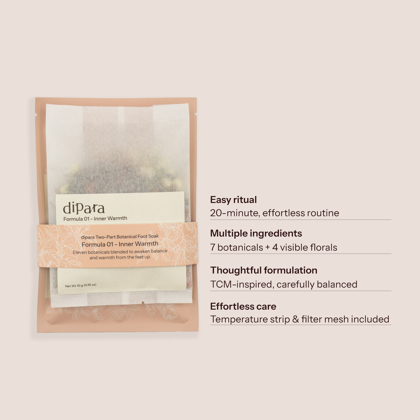 Two-Part Botanical Foot Soak Ritual (3 Packs with foldable basin) -Discovery Set